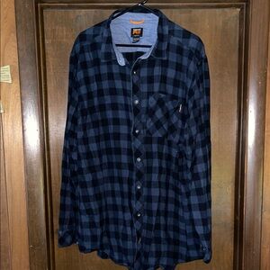 Timberland Navy and Black Checkered Shirt